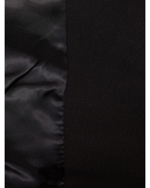 WeWoreWhat Black Cropped Blazer W/ Feathers