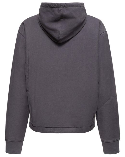 Objects IV Life Gray Moleskin Organic Cotton Hoodie for men