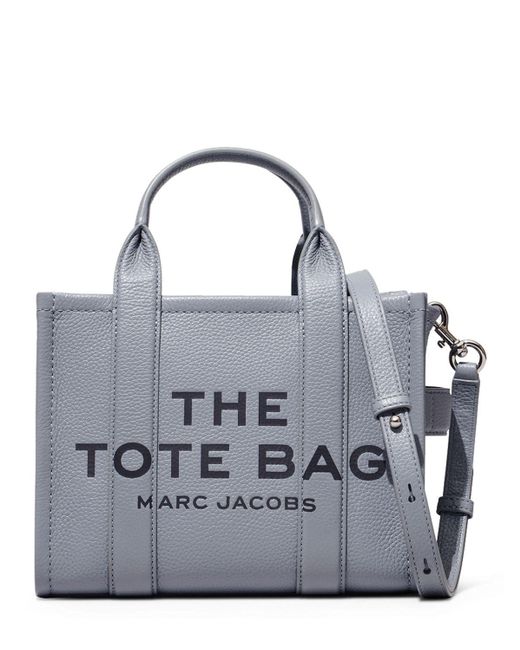 Marc Jacobs The Mini Tote Leather Bag in Gray | Lyst