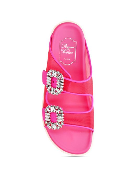 Roger Vivier Pink Sandalen Slidy Viv