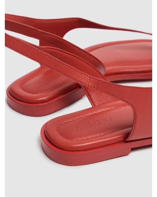 A.Emery Heidi レザーサンダル 10mm Red