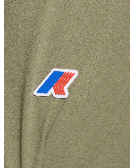 メンズ K-Way Seril Travel T-shirt Green
