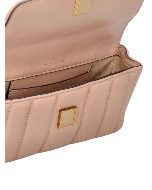 Tory Burch- Kira Mini Leather Crossbody Bag- Woman- Uni - Pink