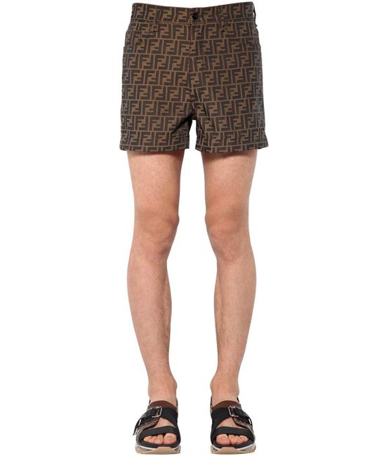 Uomo Abbigliamento da Shorts da Shorts cargo multitasche CargoFendi in Cotone da Uomo colore Neutro 