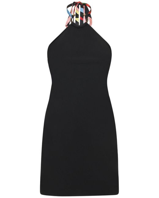Emilio Pucci Black Minikleid Aus Krepp