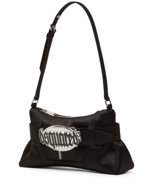 DSquared² Black Gothic Viscose Blend Clutch