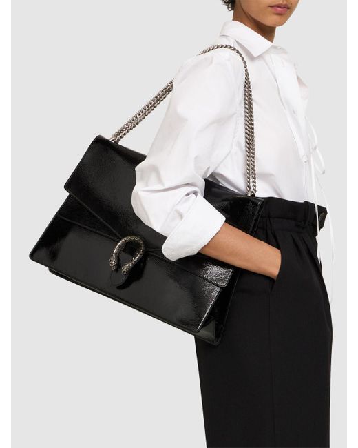 Gucci Black Dionysus Leather Shoulder Bag