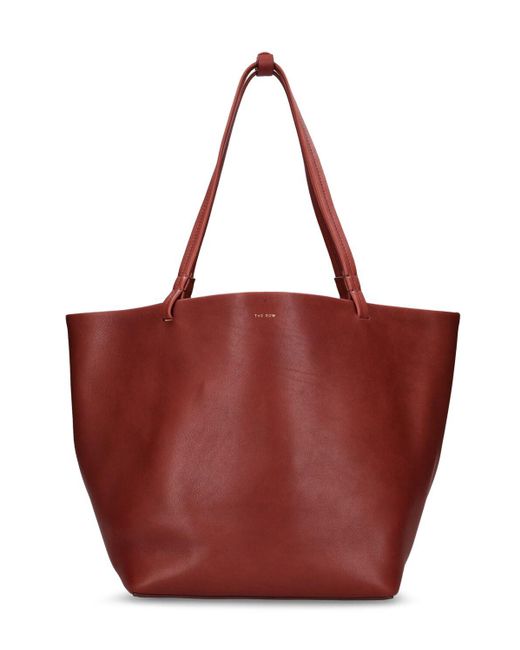 The Row Brown Park Tote Three Saddle Leather Bag