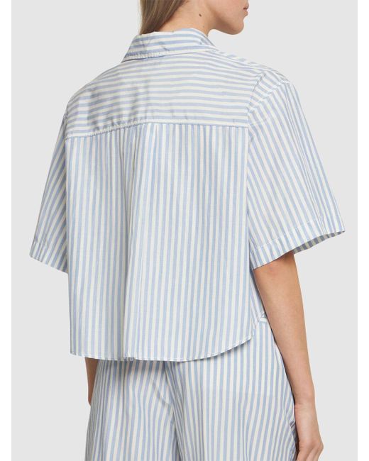 Chic Taffeta Boxy Shirt
