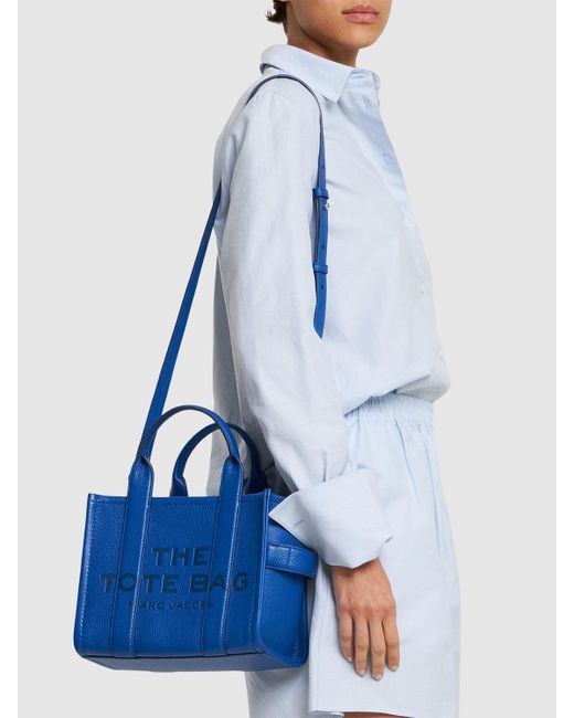 Marc Jacobs The Small Tote レザーバッグ Blue