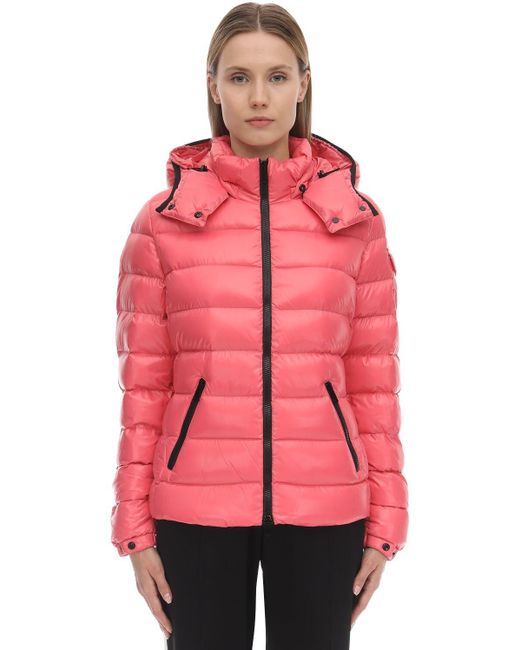 Moncler Synthetic Bady LaquÃ© Nylon Down Jacket in Pink - Lyst