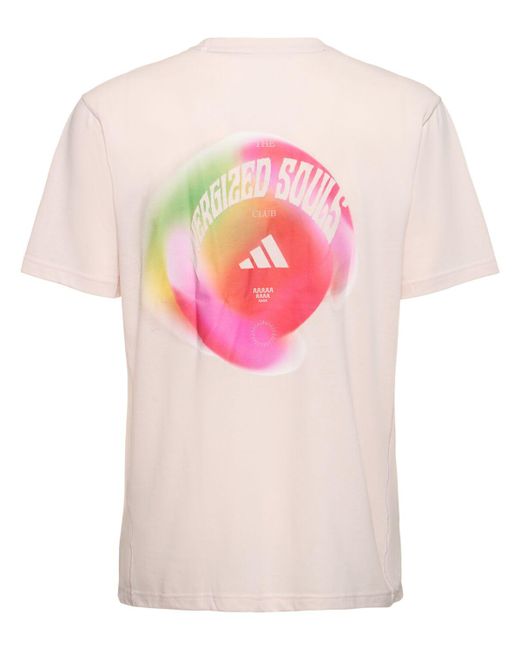 Adidas Originals Pink Yoga Short Sleeve T-shirt for men