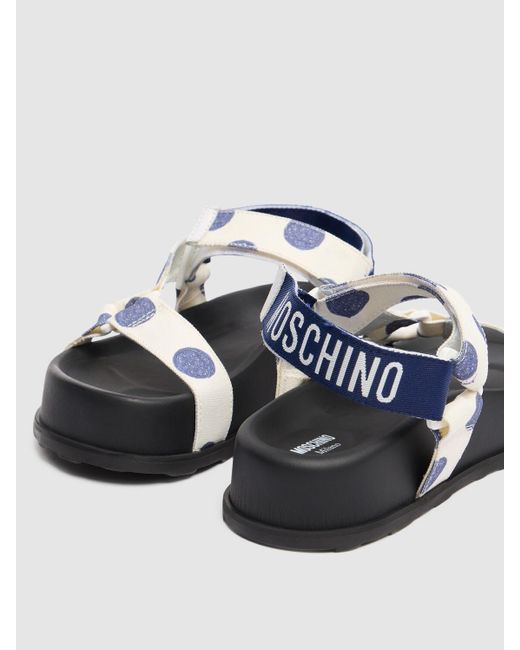サンダル Moschino 'Sporty' sandals Moschino Sporty Logo-Detailed Suede Platform Sandals | Saks