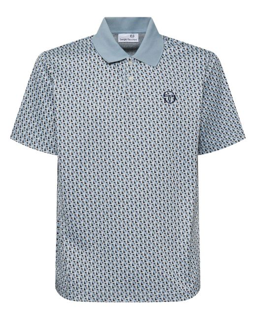メンズ Sergio Tacchini Paolo ニットポロ Blue