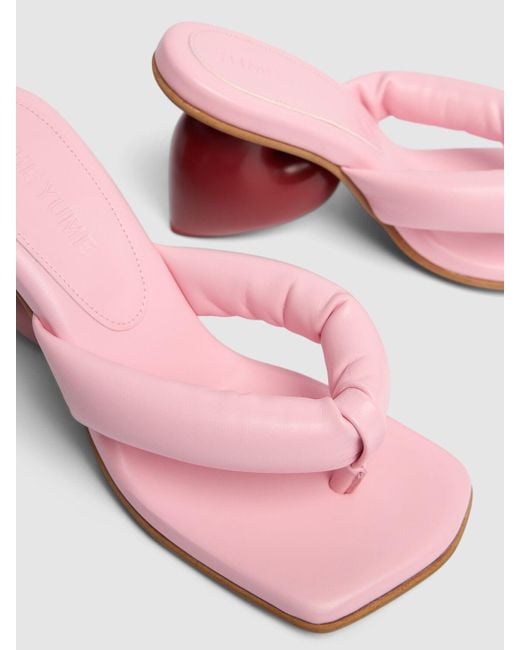 Sandalias de piel 80mm Yume Yume de color Pink