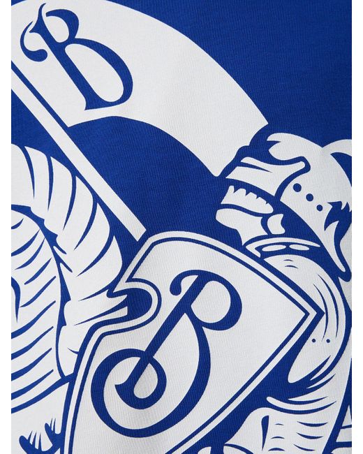 Burberry Bedrucktes T-shirt Aus Baumwolljersey "ekd" in Blue für Herren