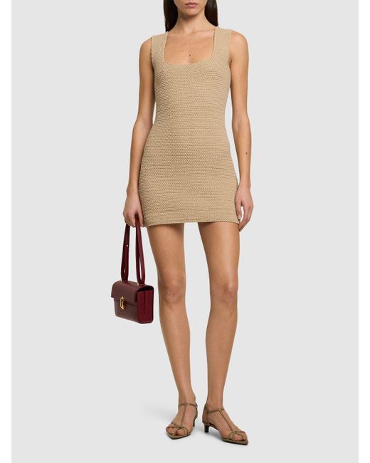 ANDREADAMO Natural Minikleid Aus Baumwollmischung
