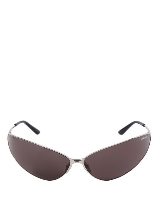 Balenciaga Brown 0315S Razor Cat Metal Sunglasses