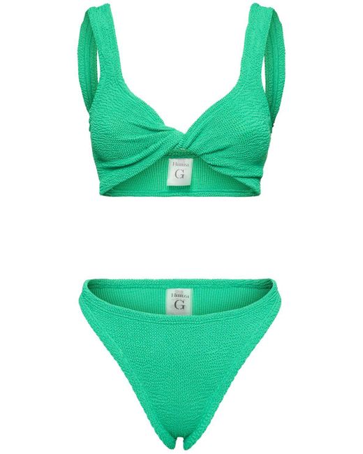 Hunza G Green Bedruckter Bikini "juno"