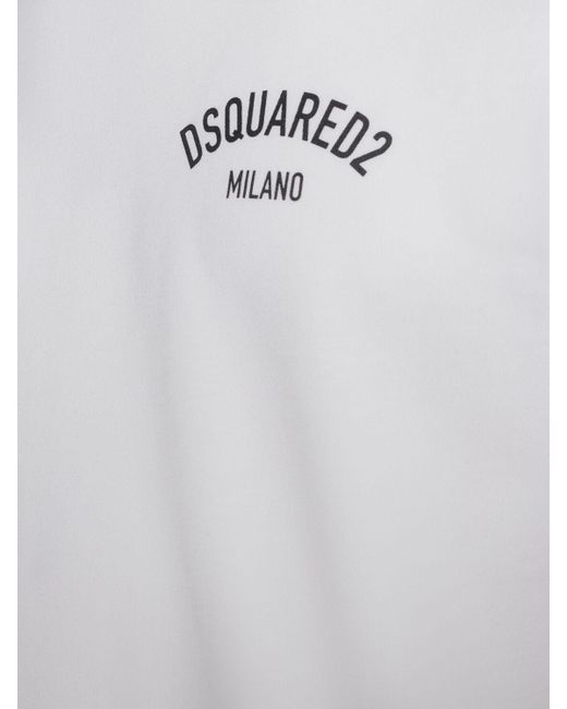 T-shirt à imprimé logo milano DSquared² pour homme en coloris White