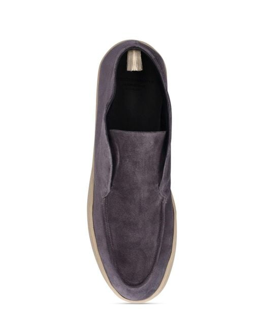 Officine Creative Loafer Aus Leder Und Wildleder "herbie" in Purple für Herren