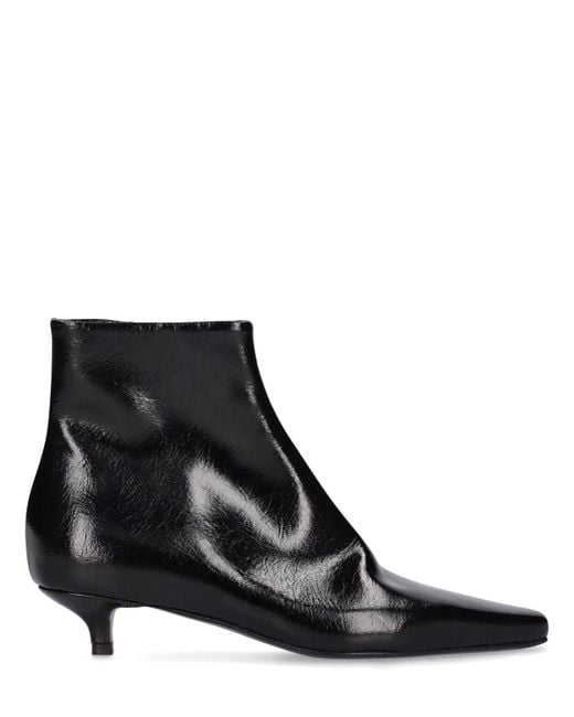Totême  Black 35mm The Slim Leather Ankle Boots