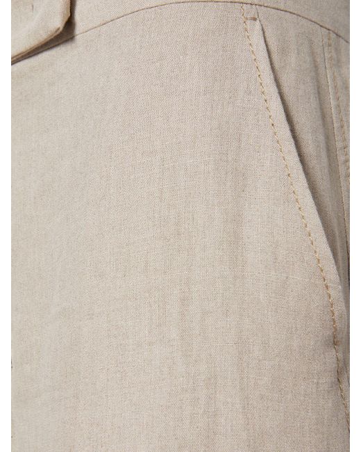 Max Mara Sequoia リネンワイドパンツ Natural