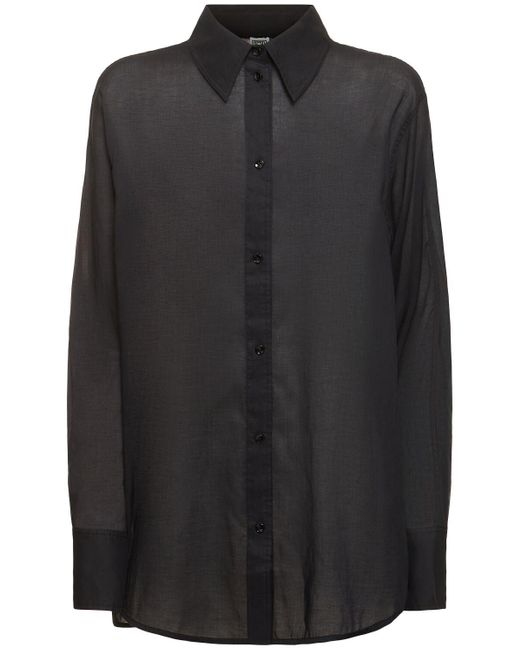 Totême  Black Hemd Aus Baumwollmischung "kimono"