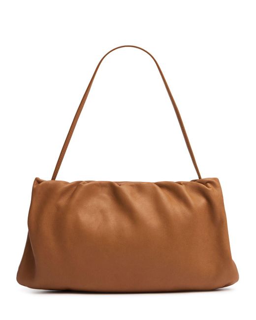 The Row Xl Bourse ナッパレザーショルダーバッグ Brown