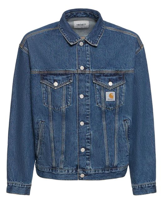 Carhartt Blue Helston Cotton Jacket for men