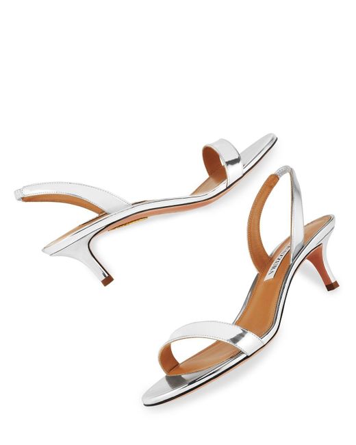 50mm So Nude Leather Slingback Sandals