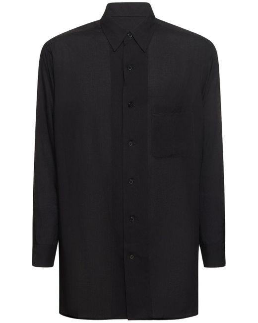 Yohji Yamamoto Black Z-Classic Big Shirt for men
