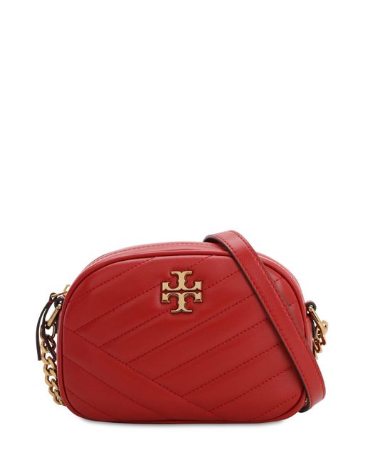 tory burch leather camera bag