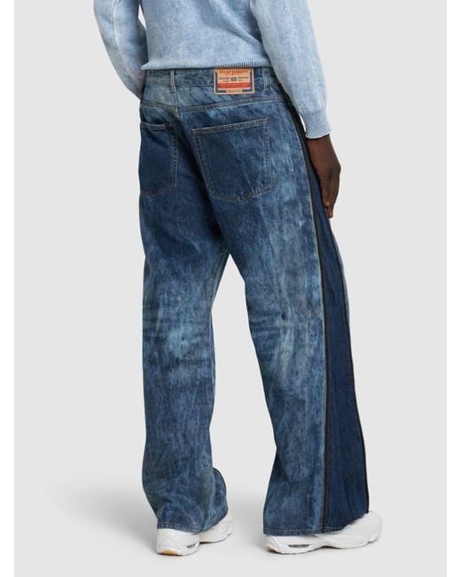 DIESEL Blue D-rise Midwaist Straight Leg Denim Jeans for men