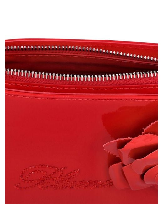 Blumarine Red Patent Leather Top Handle Bag