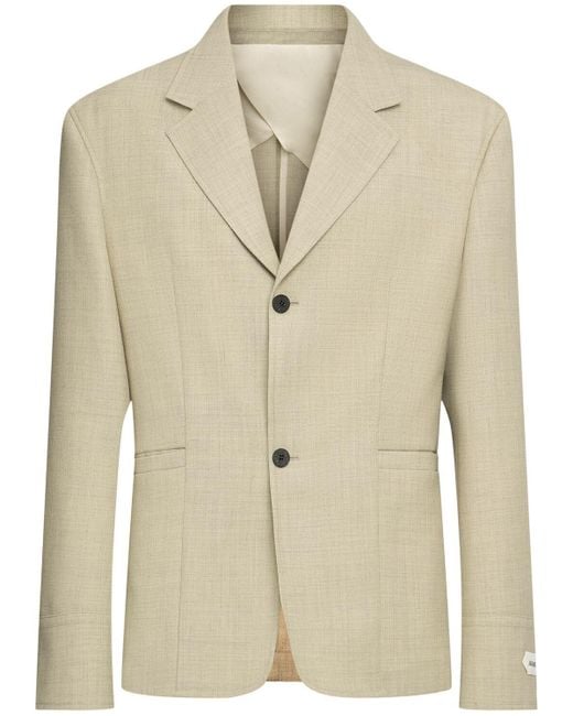 Jacquemus Wollblazer "la Veste Canevas" in Natural für Herren