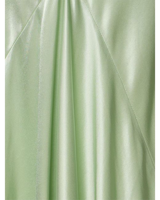 Vestito maxi in viscosa di Victoria Beckham in Green