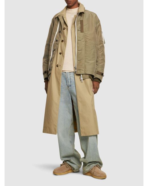 Sacai Natural Nylon Twill Jacket for men