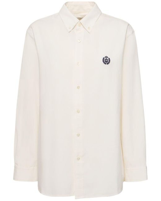 DUNST White Classic Cotton Boyfriend Shirt