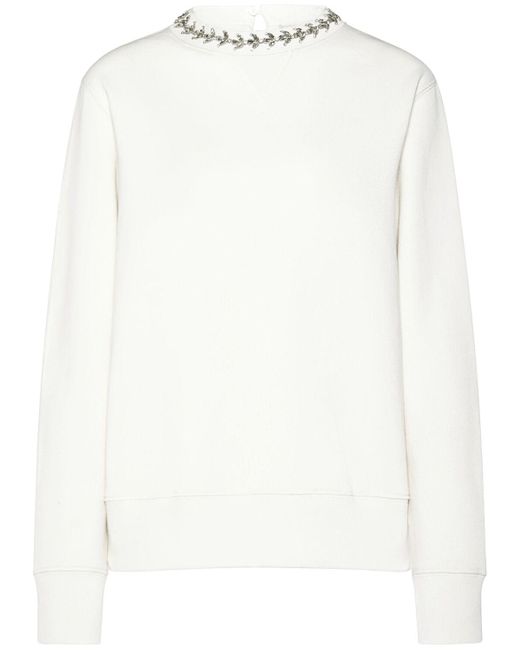 Golden Goose Deluxe Brand White Sweatshirt Aus Baumwolle "journey"