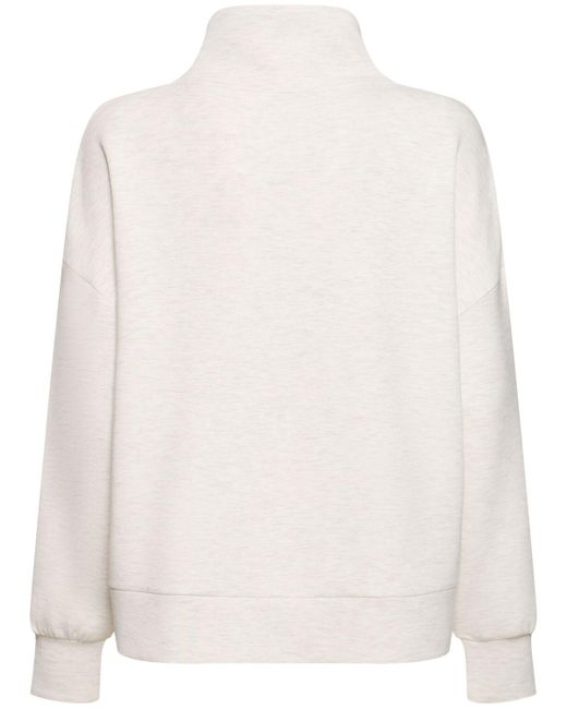 Suéter con cremallera Varley de color White