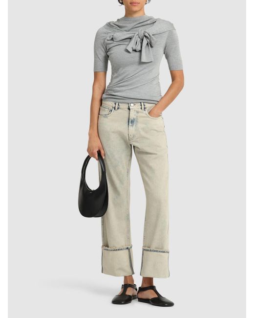 Mujer Jeans Boyfriend Low Rise Coperni de color Natural