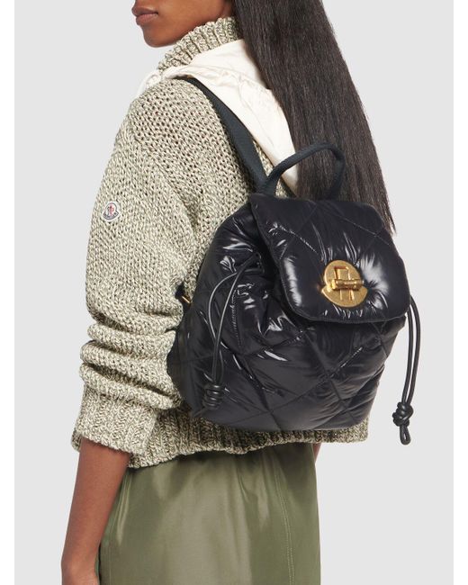 Backpack de nylon acolchado Moncler de color Black