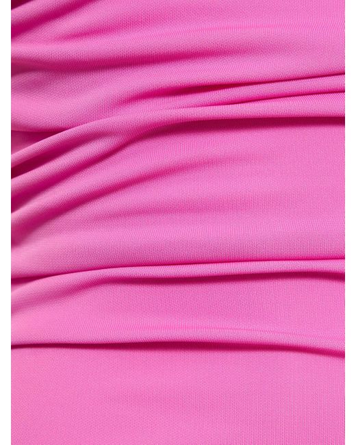 Robe midi asymétrique drapée olimpia ANDAMANE en coloris Pink