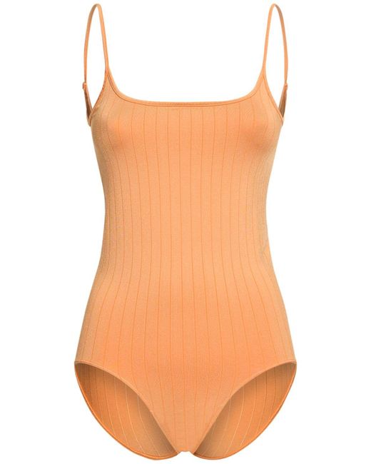 PRISM Squared Orange Body Mit Flachem Rippenmuster