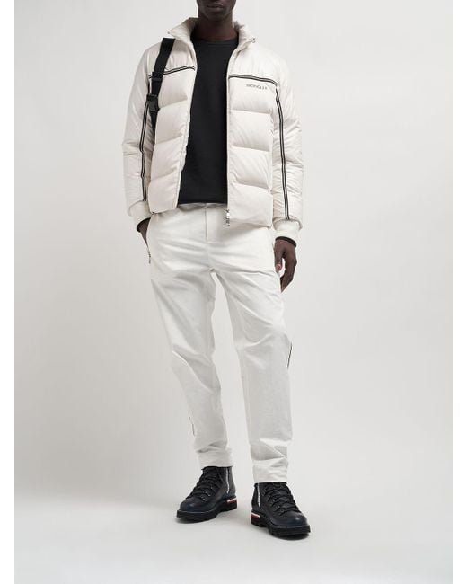 Pantalones de gabardina de algodón Moncler de hombre de color Blanco | Lyst