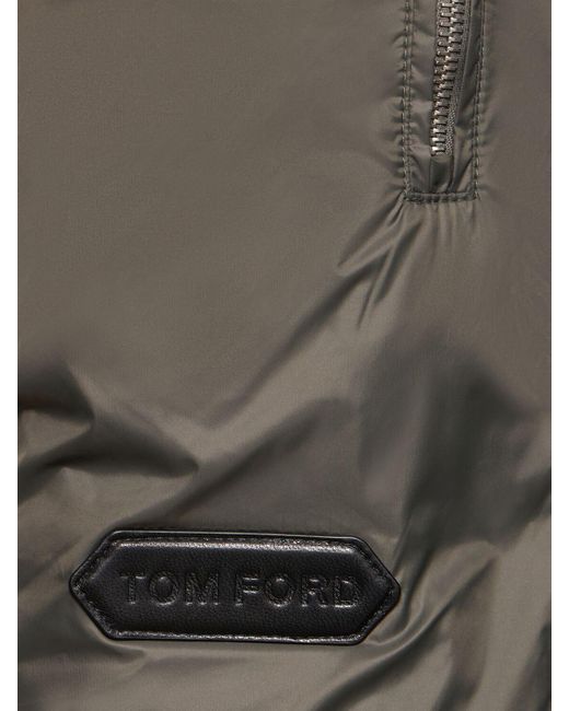 Doudoune en laine et nylon Tom Ford pour homme en coloris Black