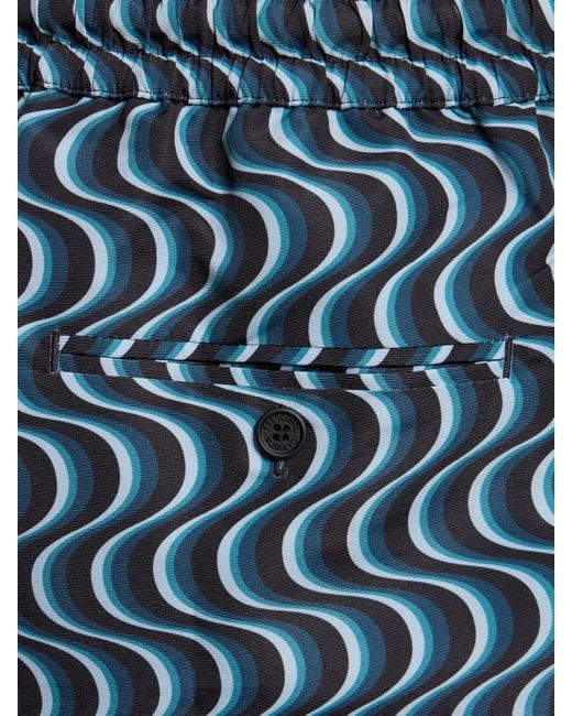 Shorts mare copa camada in techno stampato di Frescobol Carioca in Blue da Uomo