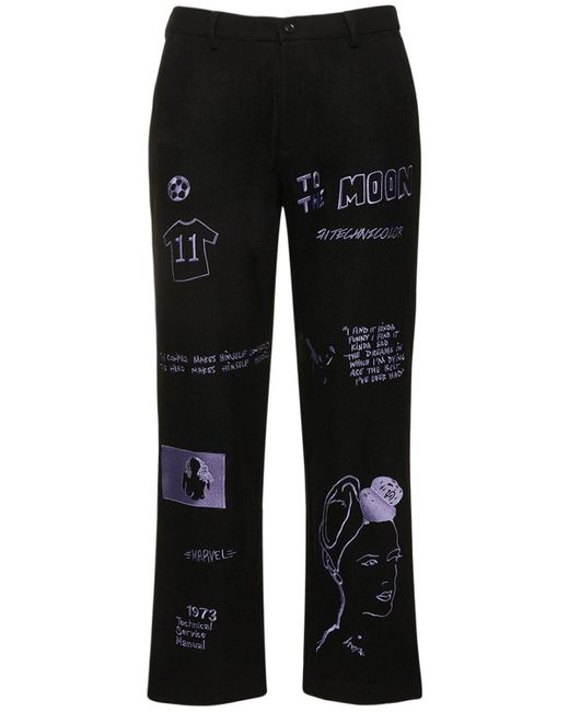 Kidsuper Embroidered Suit Pants in Black for Men Lyst