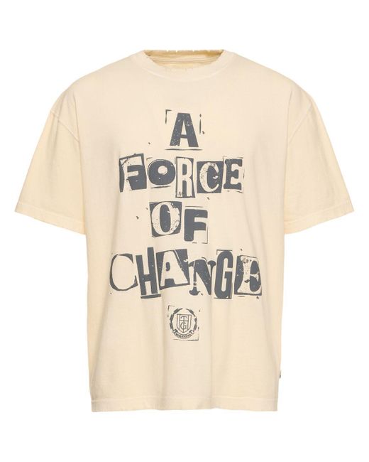 Honor The Gift Natural A Force Of Change Cotton T-shirt for men